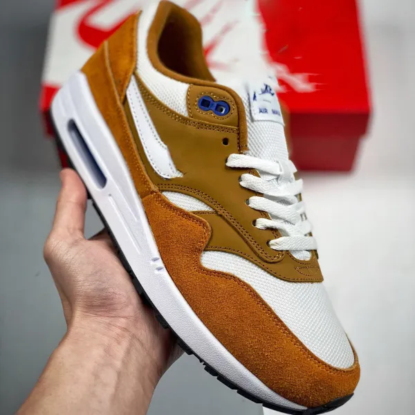 Nike Air Max 1 Royal Blue Gray Sneakers Running Shoes - 17