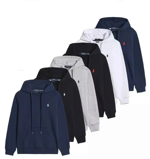 Ralph Lauren Classic Fit Hoodie Gray - 5
