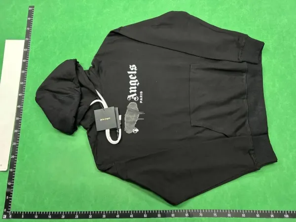 Palm Angels Bear Embroidered Hoodie White - 5