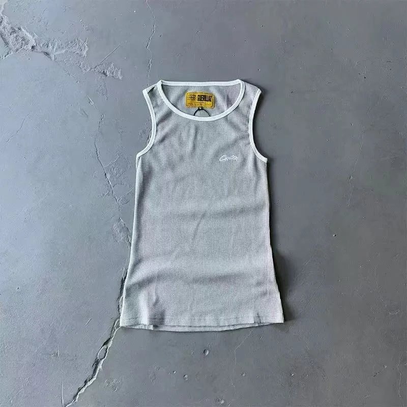 Gymshark Ribbed Tank Top Black Vest-Top - 5