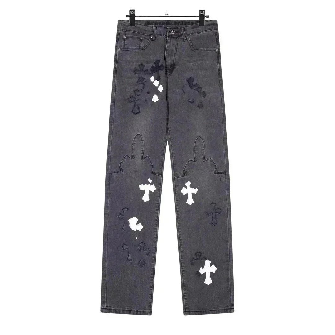 Chrome Hearts Cross-Embellished Black Jeans - 5