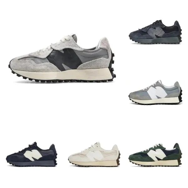 New Balance 327 Beige Suede Sneakers - 2