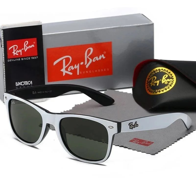 Ray-Ban Eyewear Wayfarer Sunglasses — White Exterior, Black Interior - S29