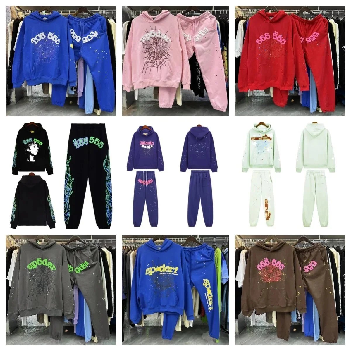 Sp5der Hoodie & Jogger Tracksuits [34 styles]