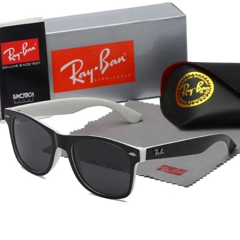 Ray-Ban Eyewear Wayfarer Sunglasses — Black Exterior, White Interior - K23
