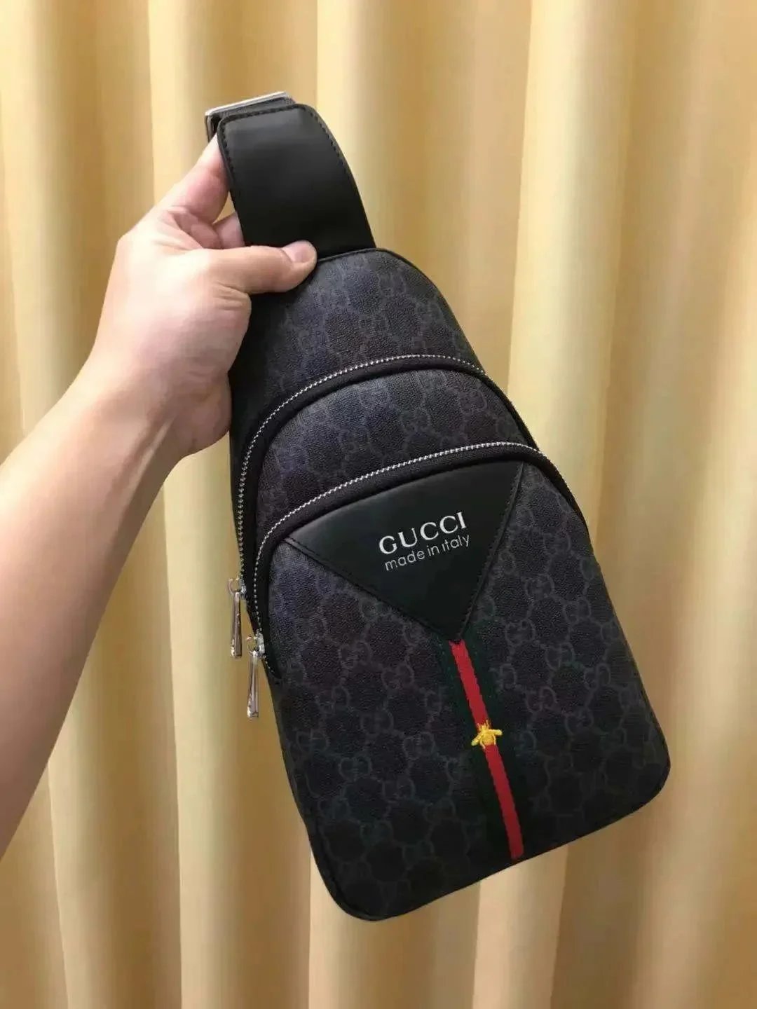 Gucci GG Marmont Mini Belt Bag Black Crossbody Bag - 10