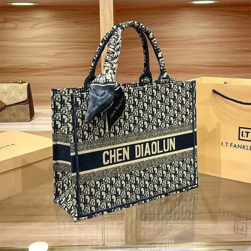 Dior Book Tote Bag Multicolor - 6