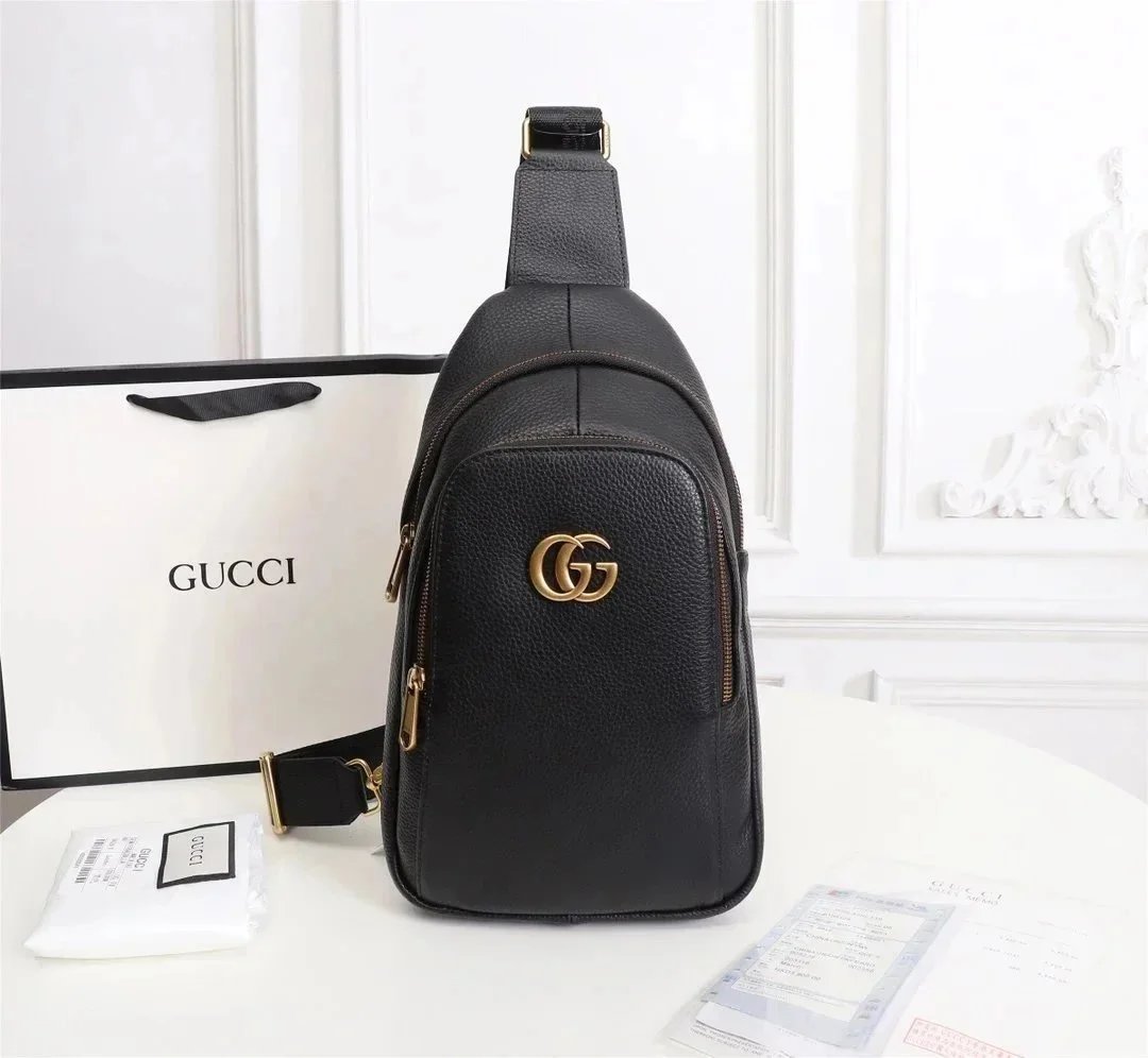 Gucci GG Marmont Mini Belt Bag Black Crossbody Bag - 9