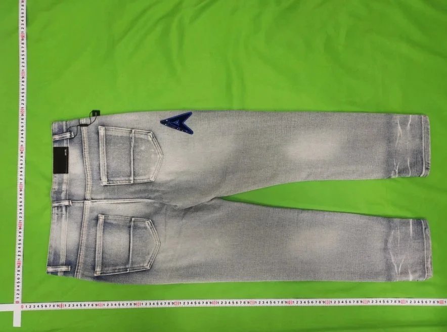 Design Star Print Distressed Slim Fit Jeans - 7