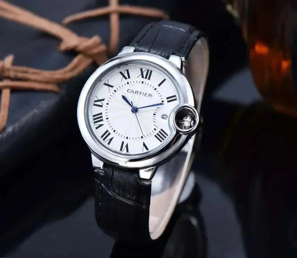 Cartier Watches Analog with Roman Numeral Dials — 12