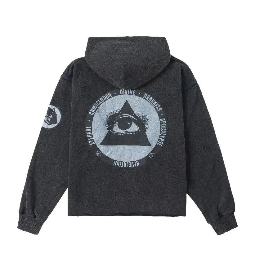 Design Love & Hate Graphic Long Sleeve T-Shirt Gray - 9