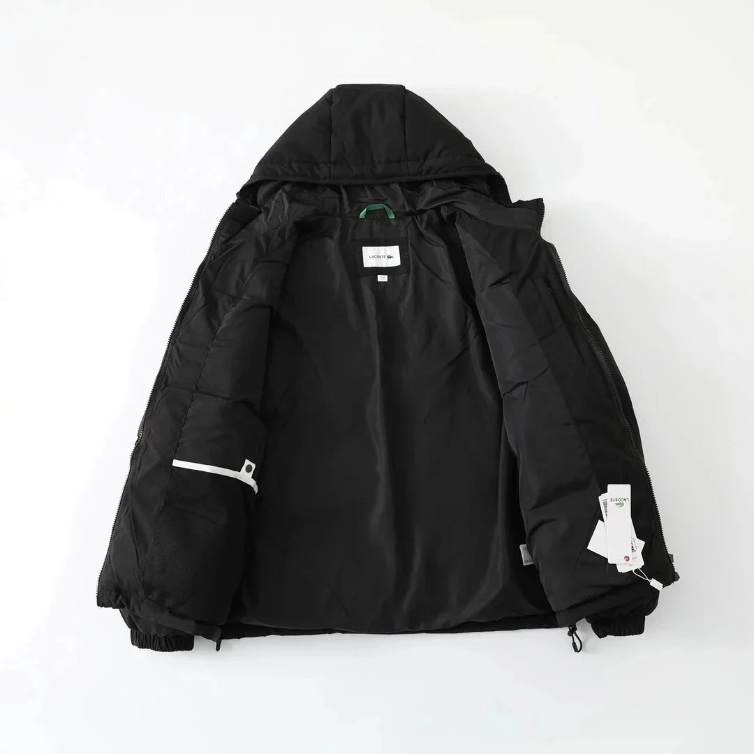 Lacoste x Chrome Hearts Black Quilted Down Jacket - 4