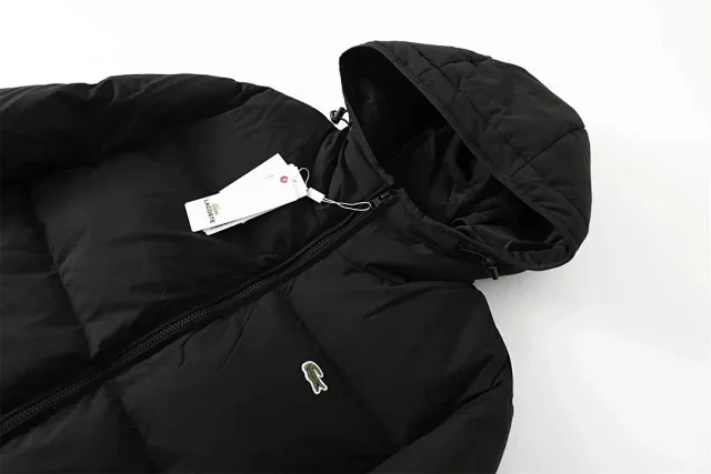 Lacoste Down Jackets Hooded quilted puffer jacket product detail image 10