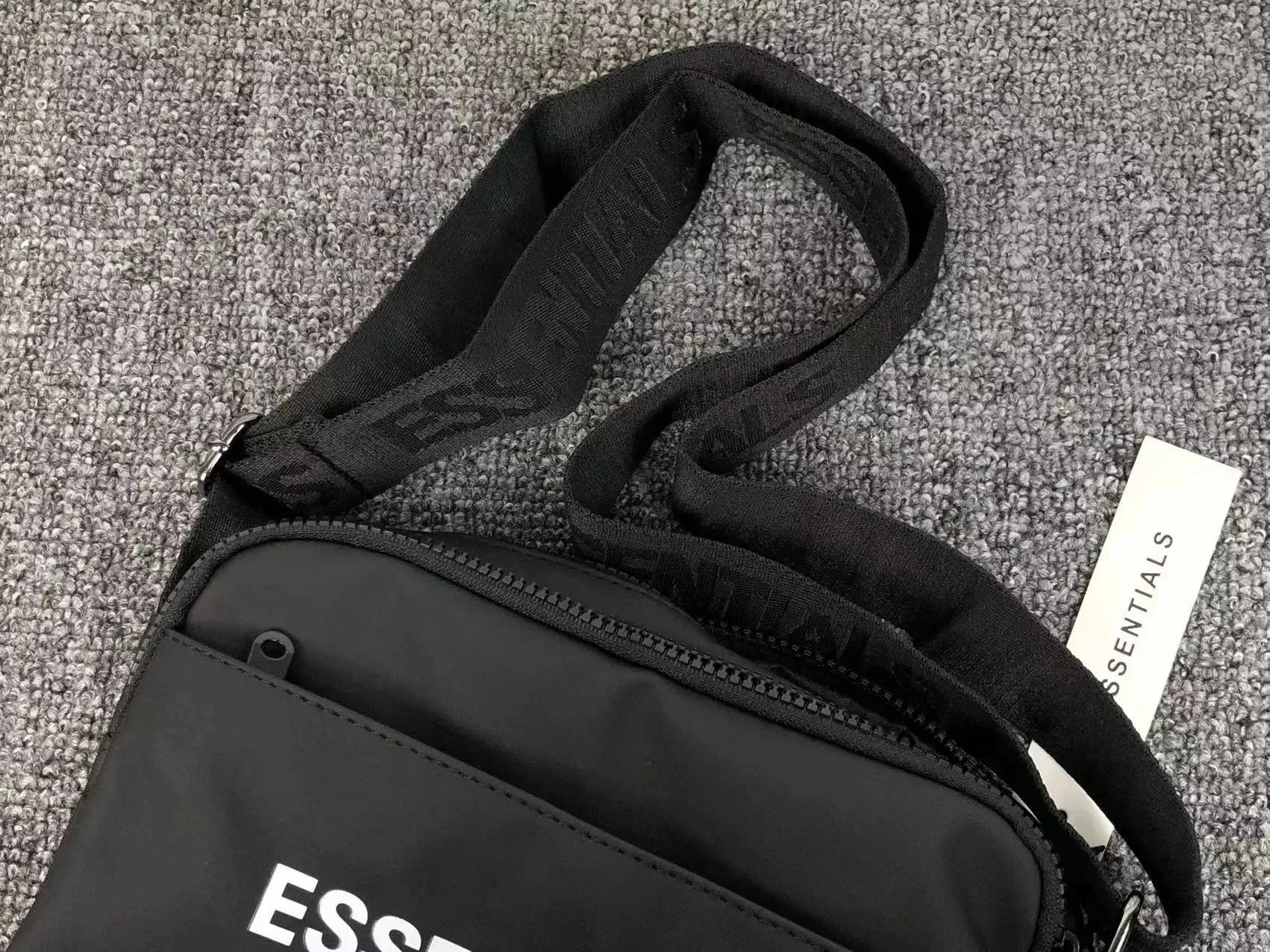 Fear of God Essentials Black Nylon Backpack - 10
