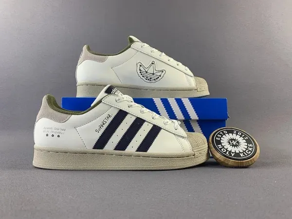 Adidas Originals Superstar Black White Sneakers - 8