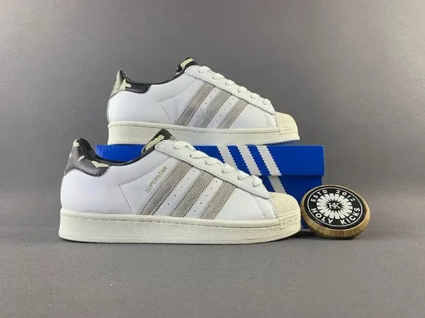 Adidas Originals Superstar Black White Sneakers - 4
