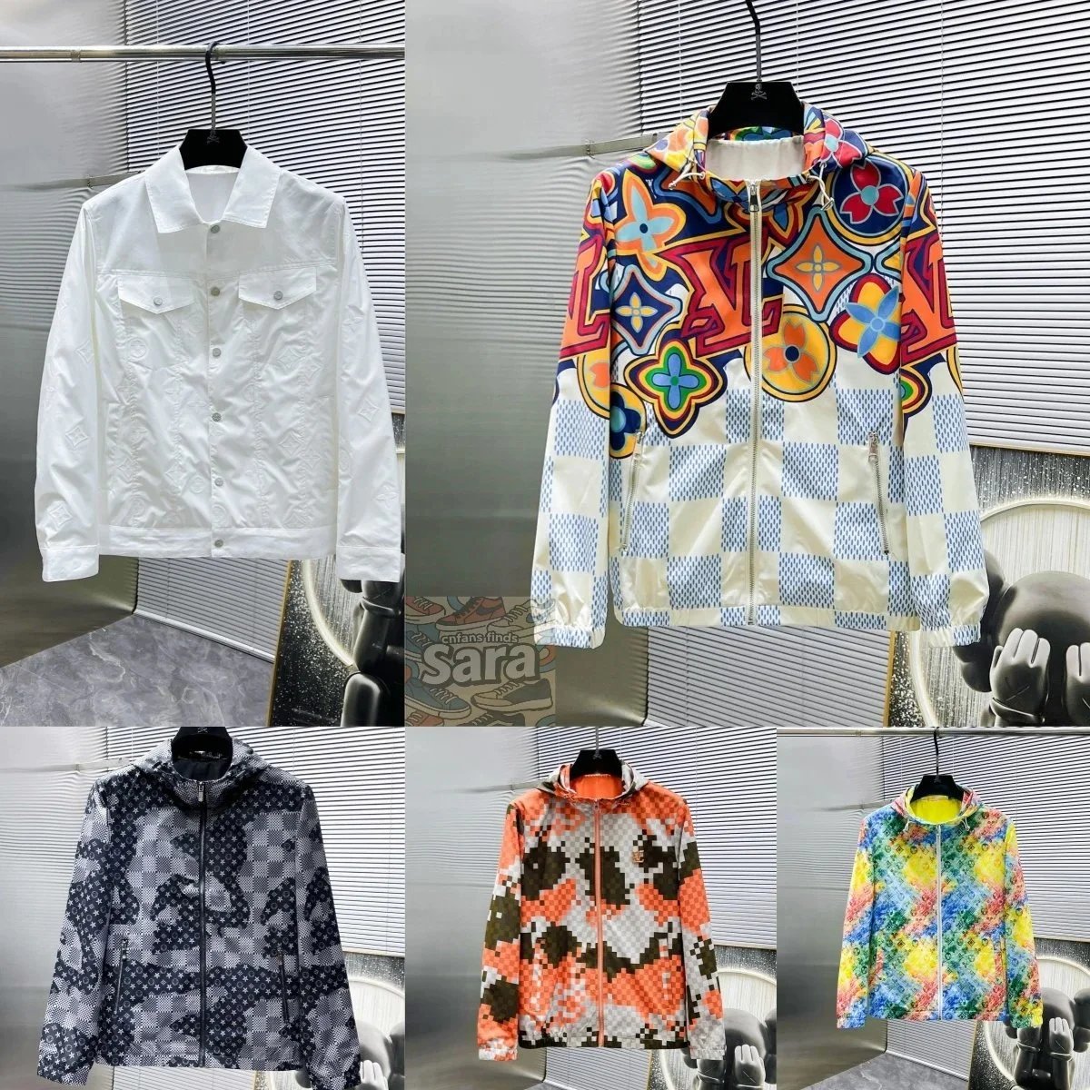LV Monogram Denim Jacket / LV Damier Check Hooded Jacket [19 styles]