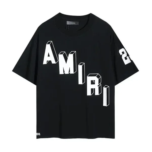 Amiri Bandana Logo Graphic T-Shirt White - 11