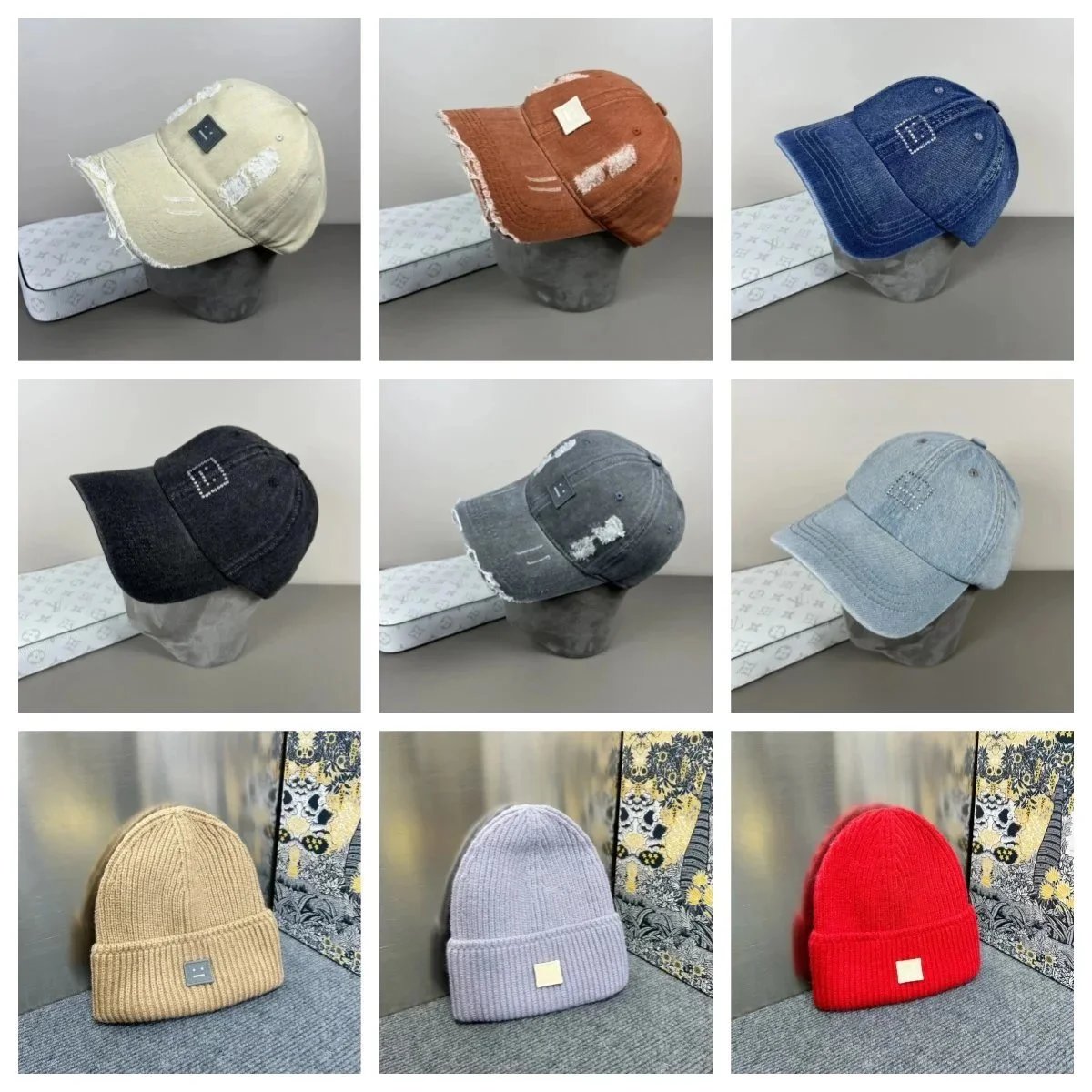 Acne Studios [Model Name Not Visually Identifiable] Caps & Beanies [39 styles]