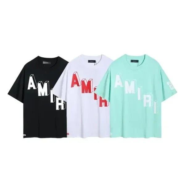 Amiri Bandana Logo Graphic T-Shirt White - 10
