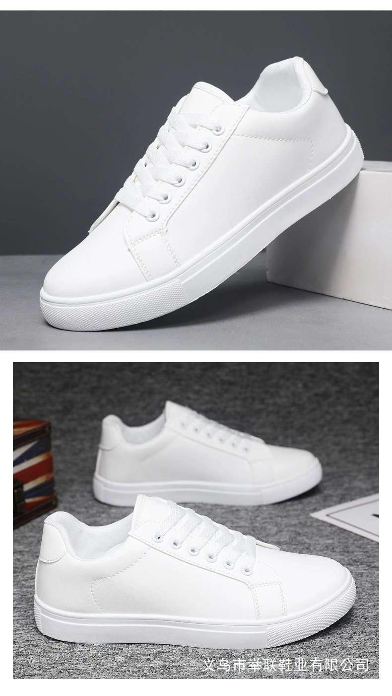 Design Classic Low-Top Black Leather Sneakers - 10