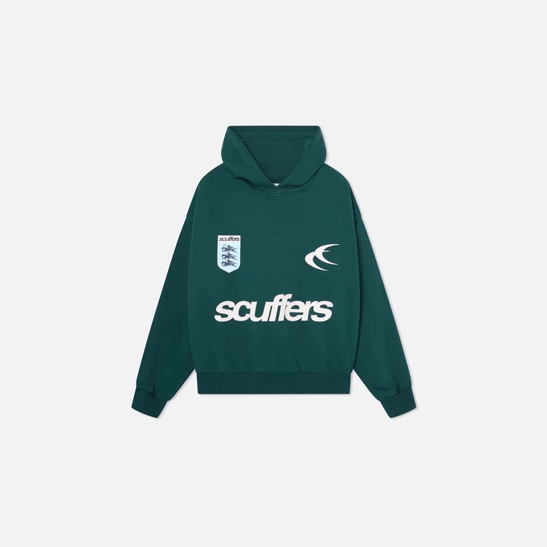 Scuffers Hooded Sweatshirt Navy Green Red Beige Sporty Casual