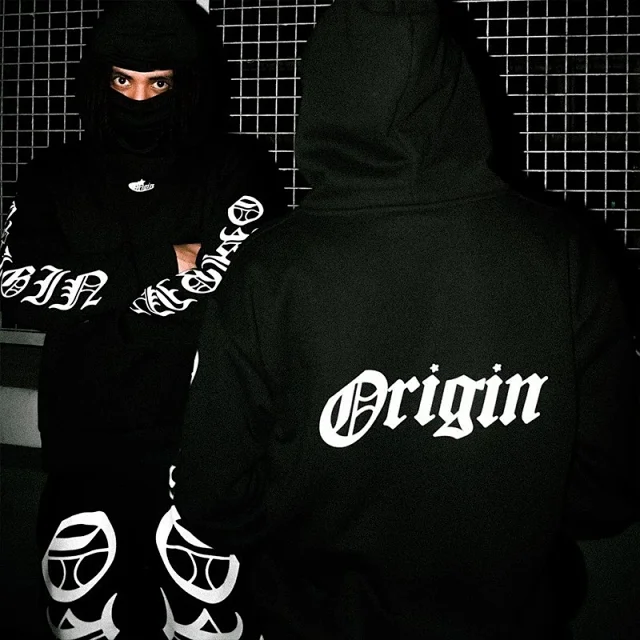 Origin Hoodies & Sweatshirts Letter-Print Pullover Hoodie product detail image 6