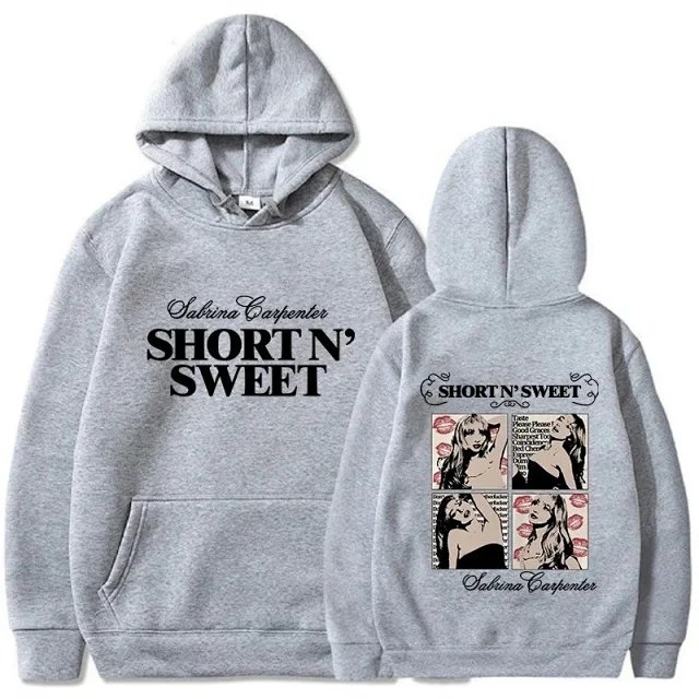 Sabrina Carpenter Hoodies & Sweatshirts Short n' Sweet Graphic Pullover Hoodie product detail image 2