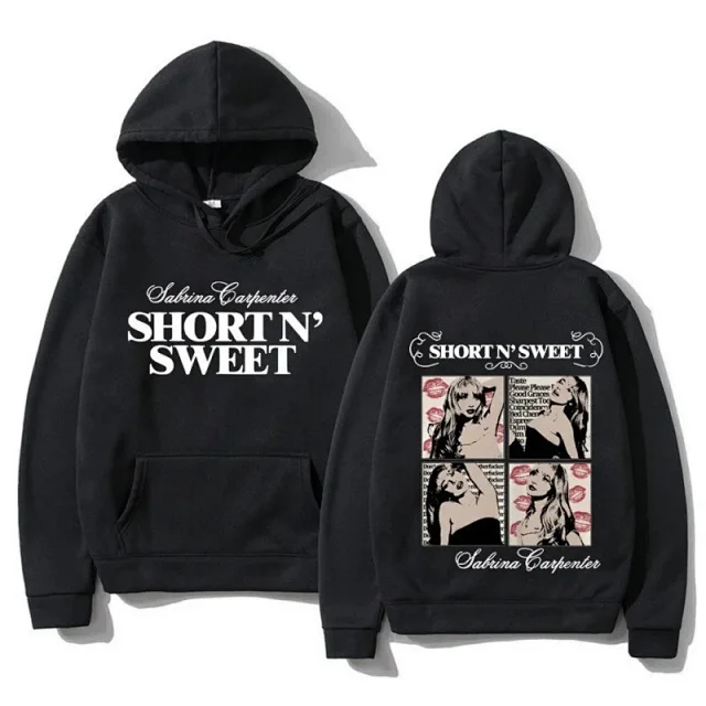 Sabrina Carpenter Hoodies & Sweatshirts Short n' Sweet Graphic Pullover Hoodie product detail image 3