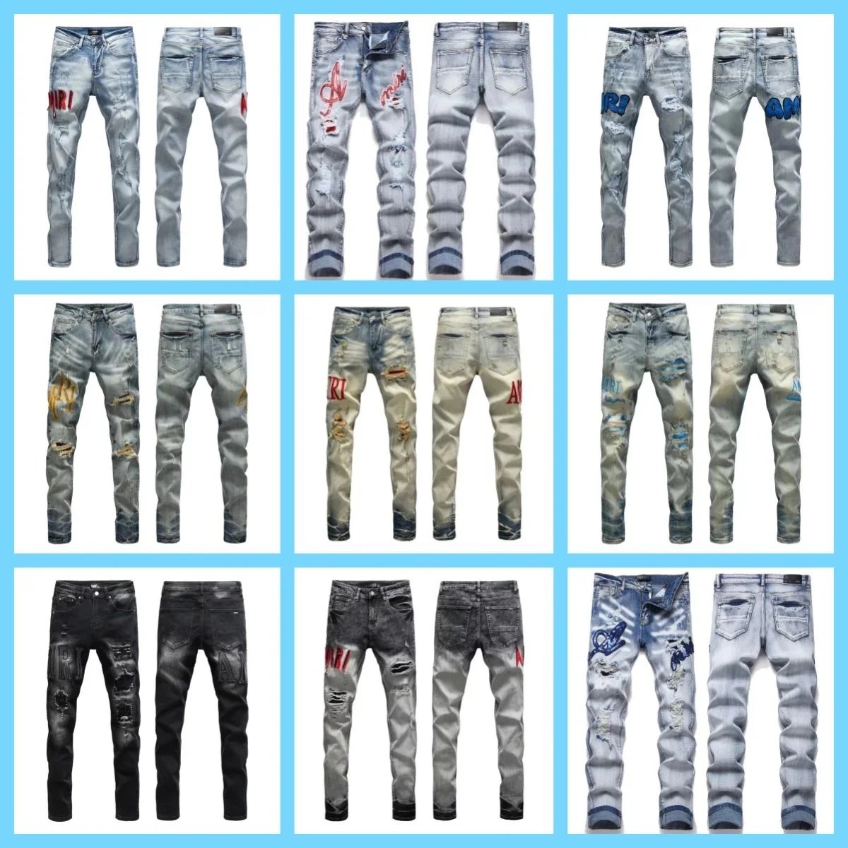 AMIRI Distressed Denim Jeans [27 styles]