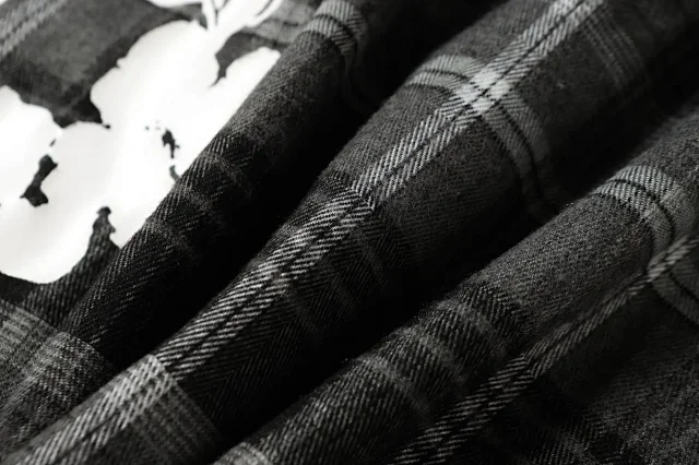 Denim Tears Matching Sets Plaid cotton wreath-print button-front shirt and trousers set product detail image 39