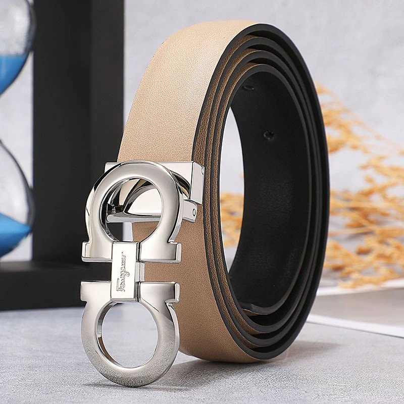 Beige Silver Buckle