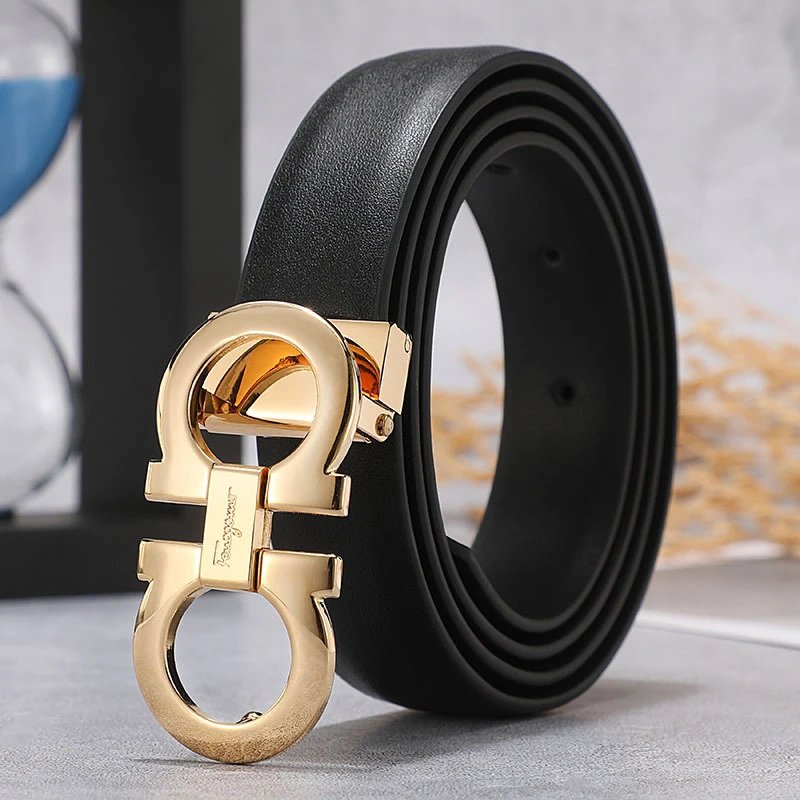 Black gold buckle