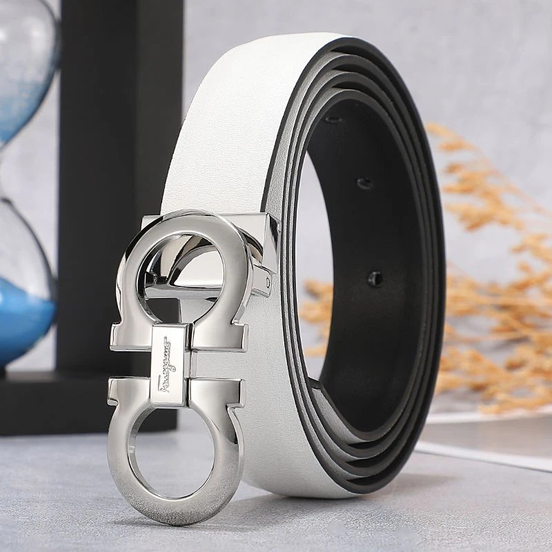 White Silver Buckle