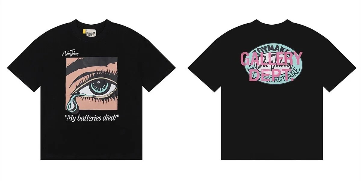 Gallery Dept Skeleton Middle Finger T-Shirt Black - 10