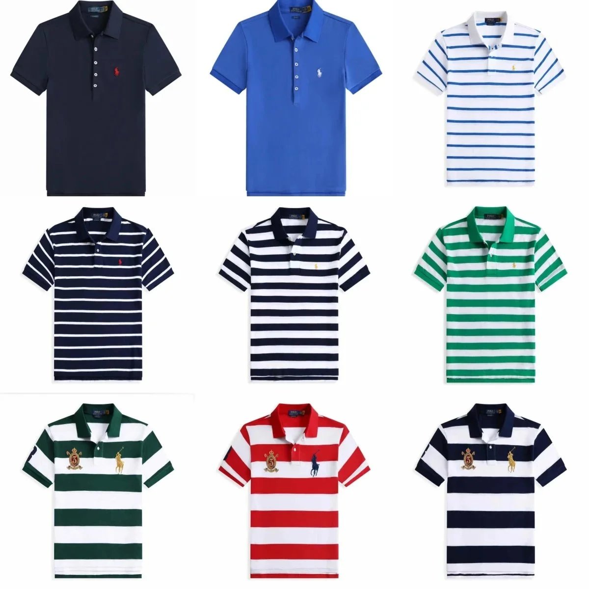 Ralph Lauren Polo Striped Cotton Polo Shirt