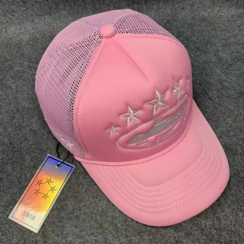 Corteiz 5 Starz Alcatraz Trucker American truck hat foreign trade trendy brand embroidered sun protection card
