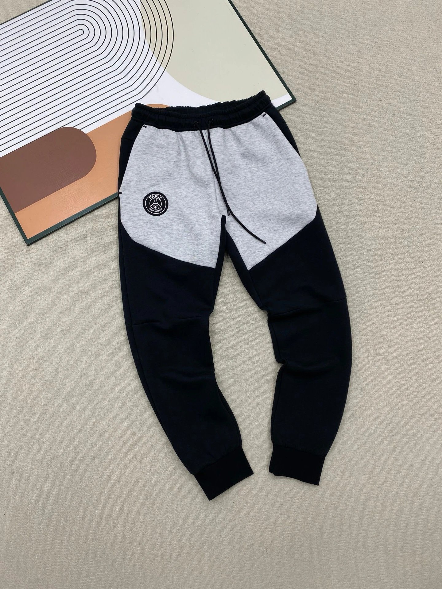 Black and Light Gray Sweatpants