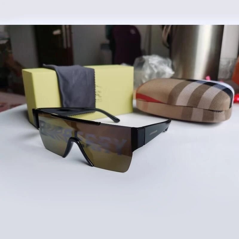 Burberry Shield Acetate Sunglasses Black Gold (BE4291)