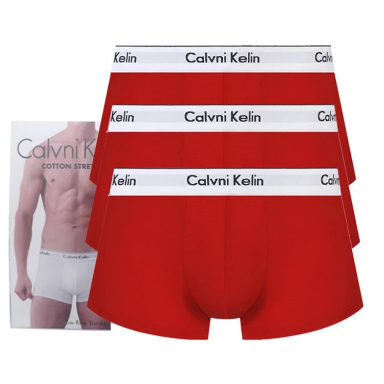 Red/Red/Red (3-Pack) (White Waistband)