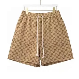 thumbnail for 2025 trendy brand new athleisure shorts jacquard unisex loose drawstring cropped pants with high waist