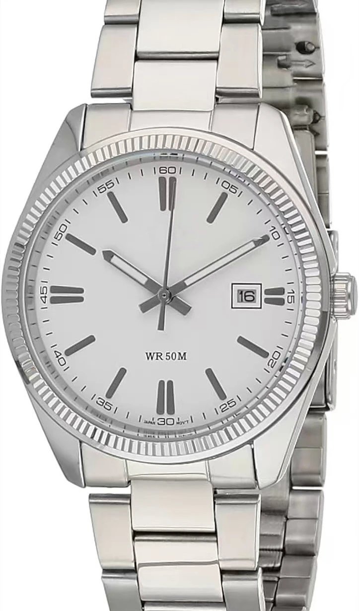 M1302 Silver Case White Dial