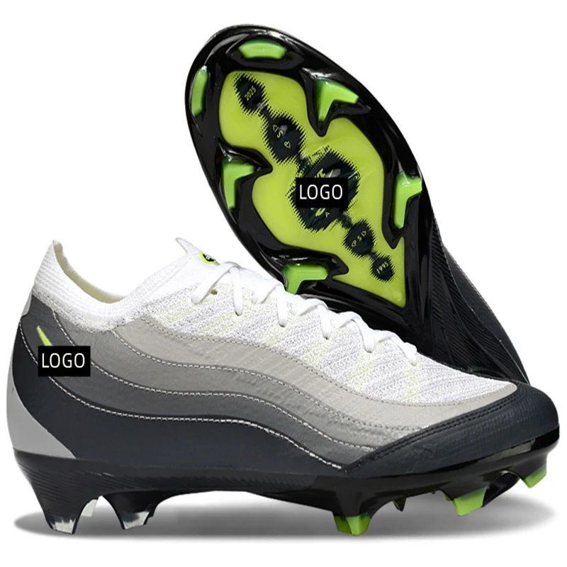 跨境新款刺客16足球鞋FG长钉气垫针织防水brand soccer shoes
