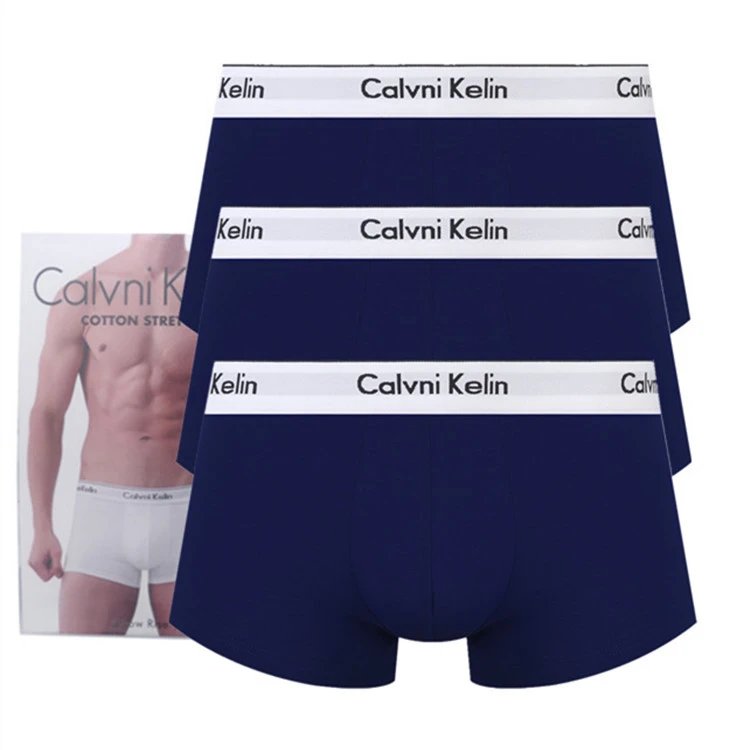 Blue/Blue/Blue (3-Pack) (White Waistband)