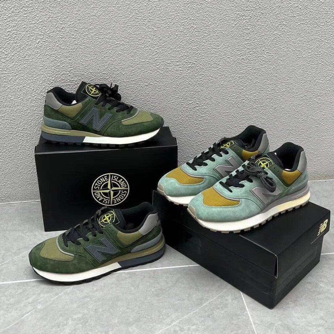 Pure original new New Balance NB574 men's and women's running shoes Stone Island couple casual joint board shoes sports shoes