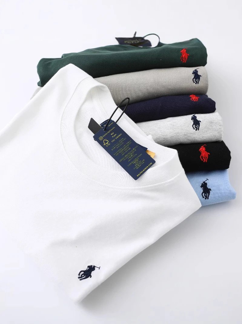 Ralph Lauren RL Men's Summer Casual Cotton Round Neck Short Sleeve T-Shirt