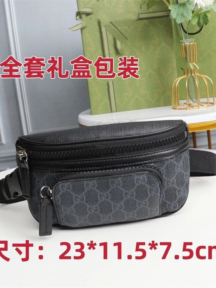 新款斜挎包男女单肩包胸包2025新款多功能休闲潮流运动腰包大容量 4