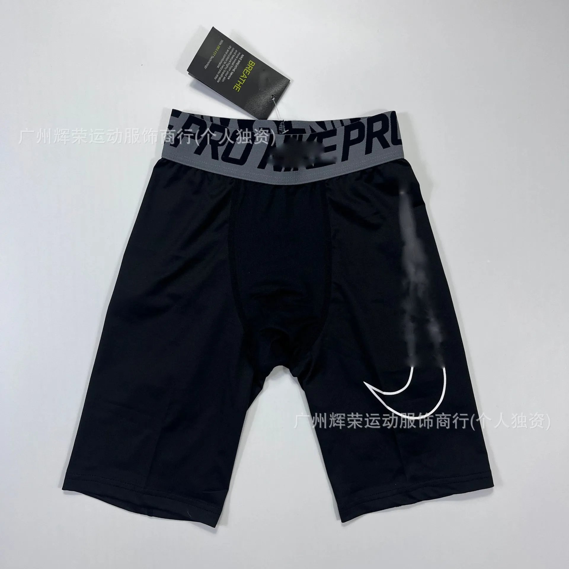 X7 5-point large hook tight pants black