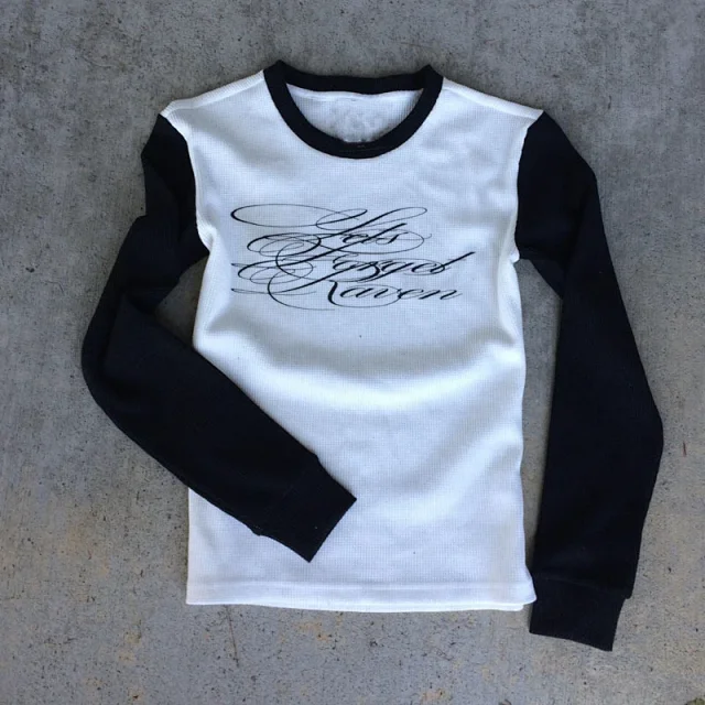 Unbranded T-Shirts Long-Sleeve Ribbed Graphic T-Shirt product detail image 2