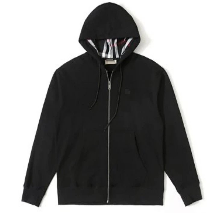 跨境欧美站高品质英伦风连帽女款卫衣加绒夹克原五金刺绣logo 4